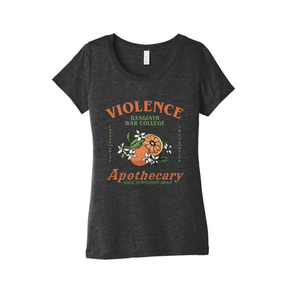 Fourth Wing Violence Apothecary Womens Triblend Tee
