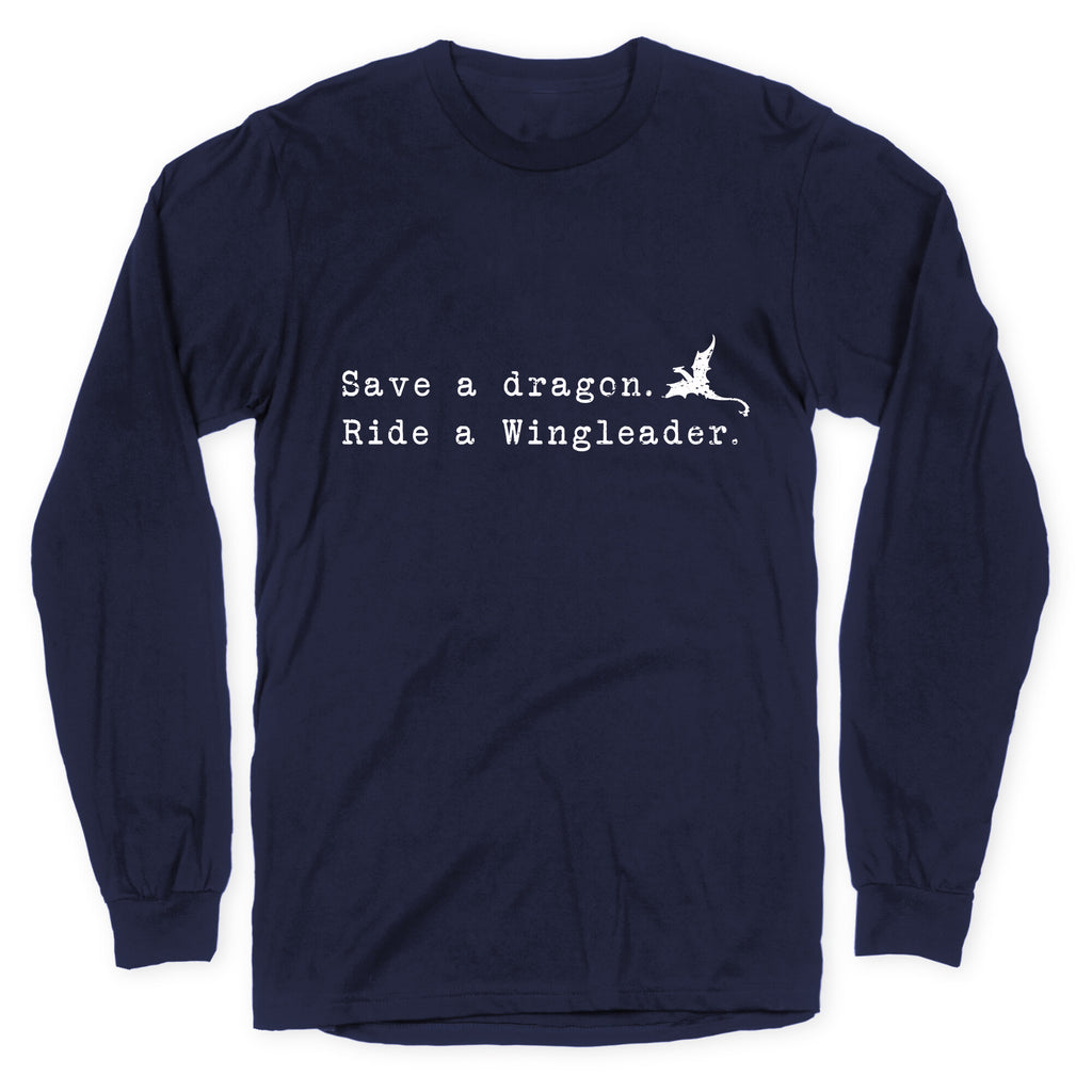 Fourth Wing Save a Dragon Longsleeve Tee