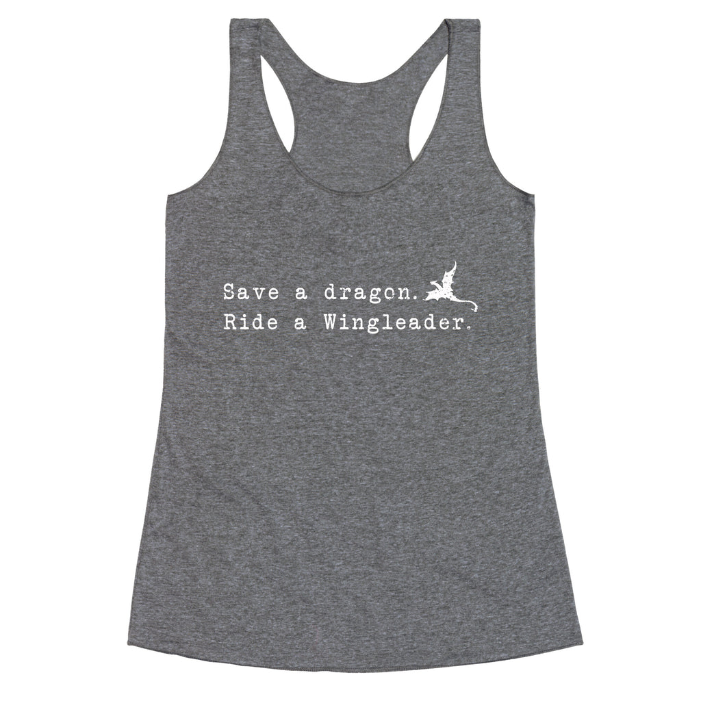 Fourth Wing Save a Dragon Racerback Tank