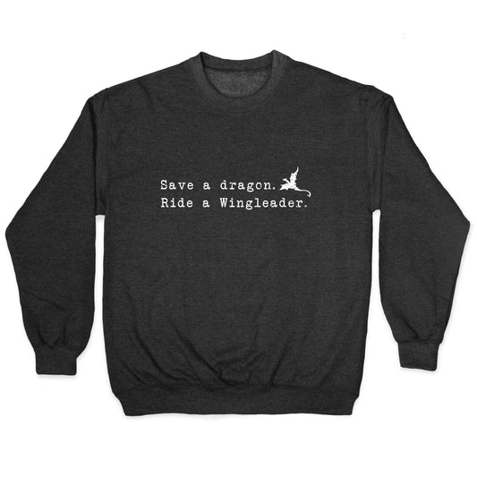 Fourth Wing Save a Dragon Crewneck Sweatshirt
