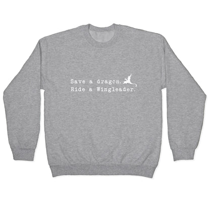 Fourth Wing Save a Dragon Crewneck Sweatshirt