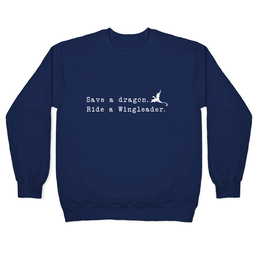 Fourth Wing Save a Dragon Crewneck Sweatshirt
