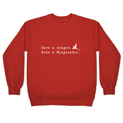 Fourth Wing Save a Dragon Crewneck Sweatshirt