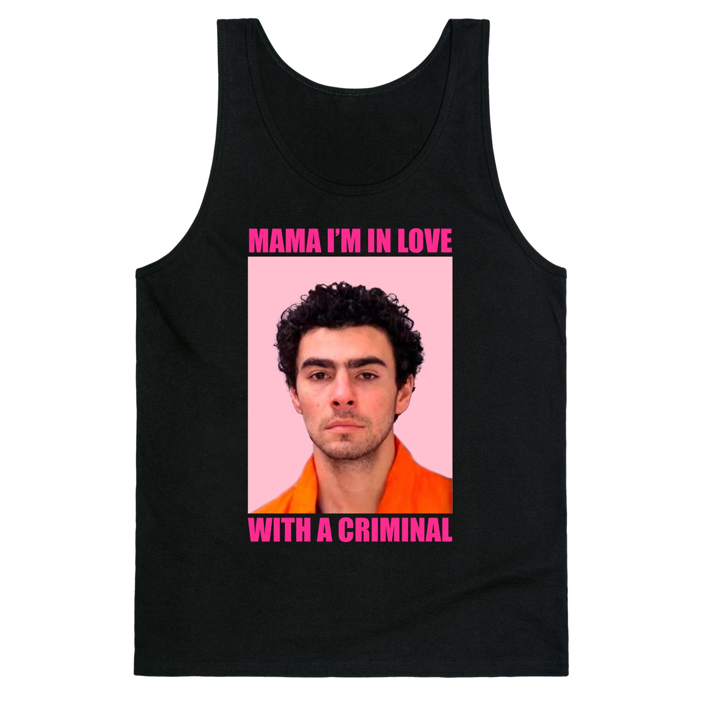 Luigi Mangione Mama Im In Love With A Criminal Valentines Day Tank Top