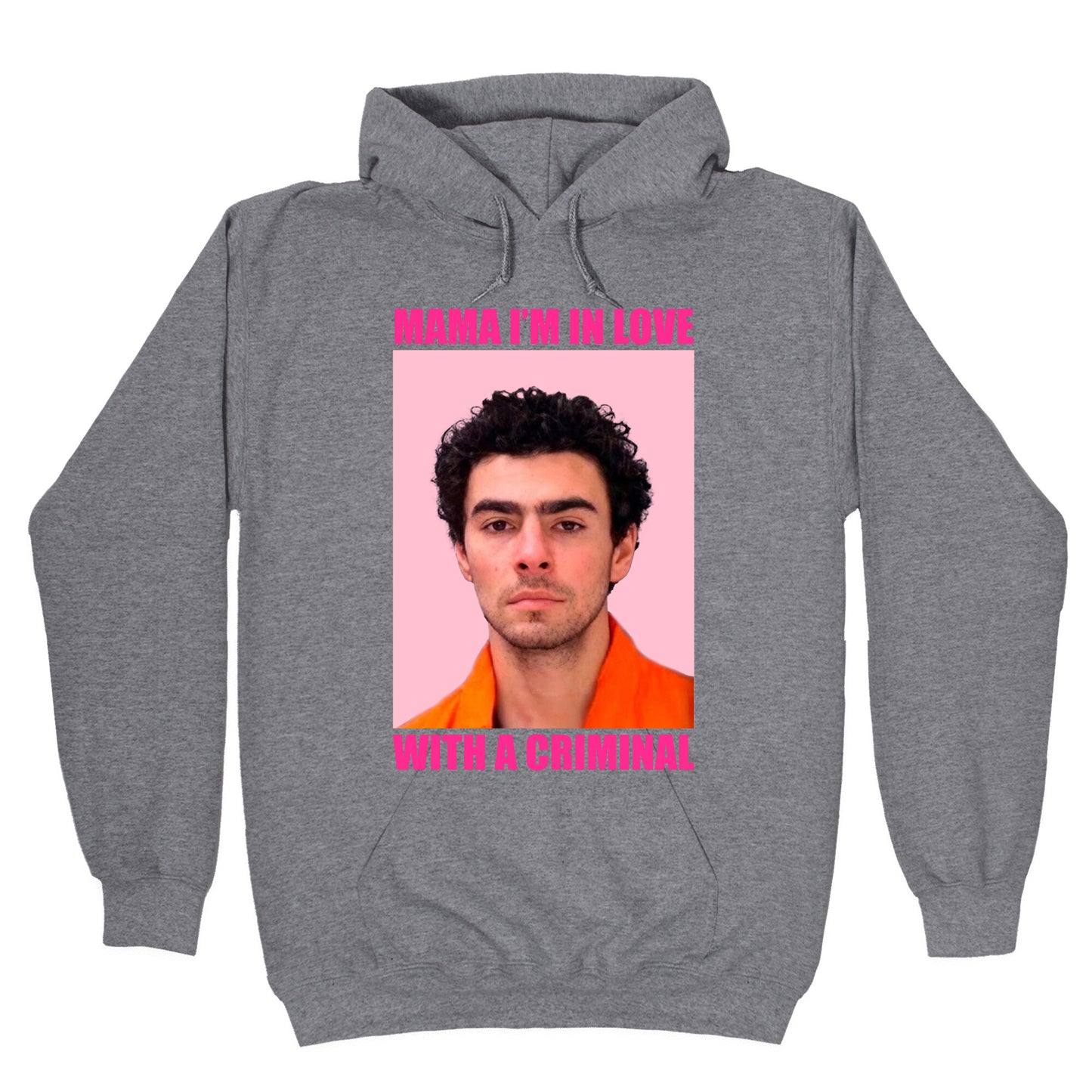 Luigi Mangione Mama Im In Love With A Criminal Valentines Day Hoodie