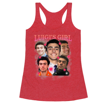 Luigis Girl Mangione Valentines Day Racerback Tank