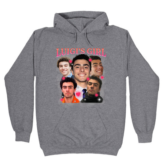 Luigis Girl Mangione Valentines Day Hoodie