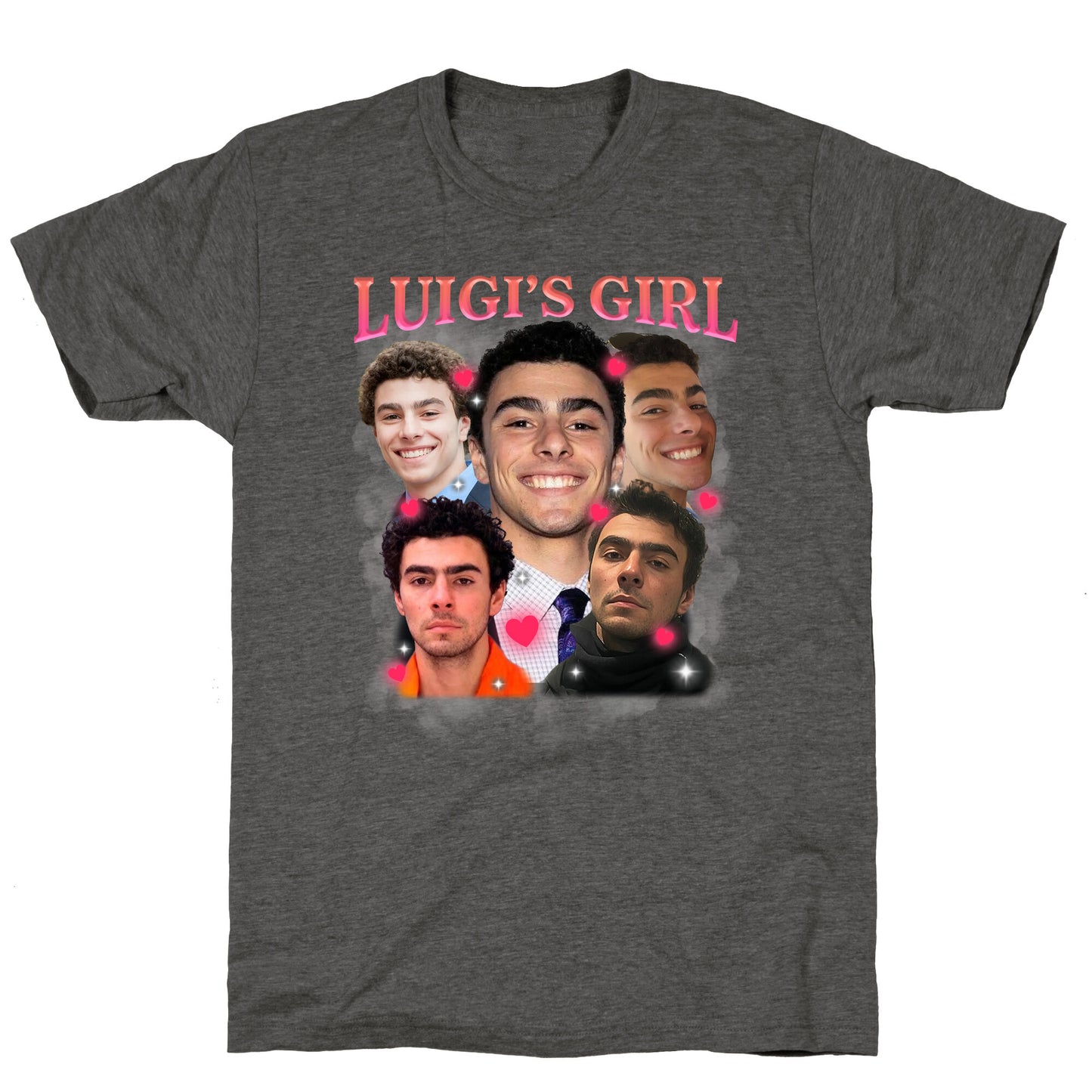 Luigis Girl Mangione Valentines Day Unisex Triblend Tee