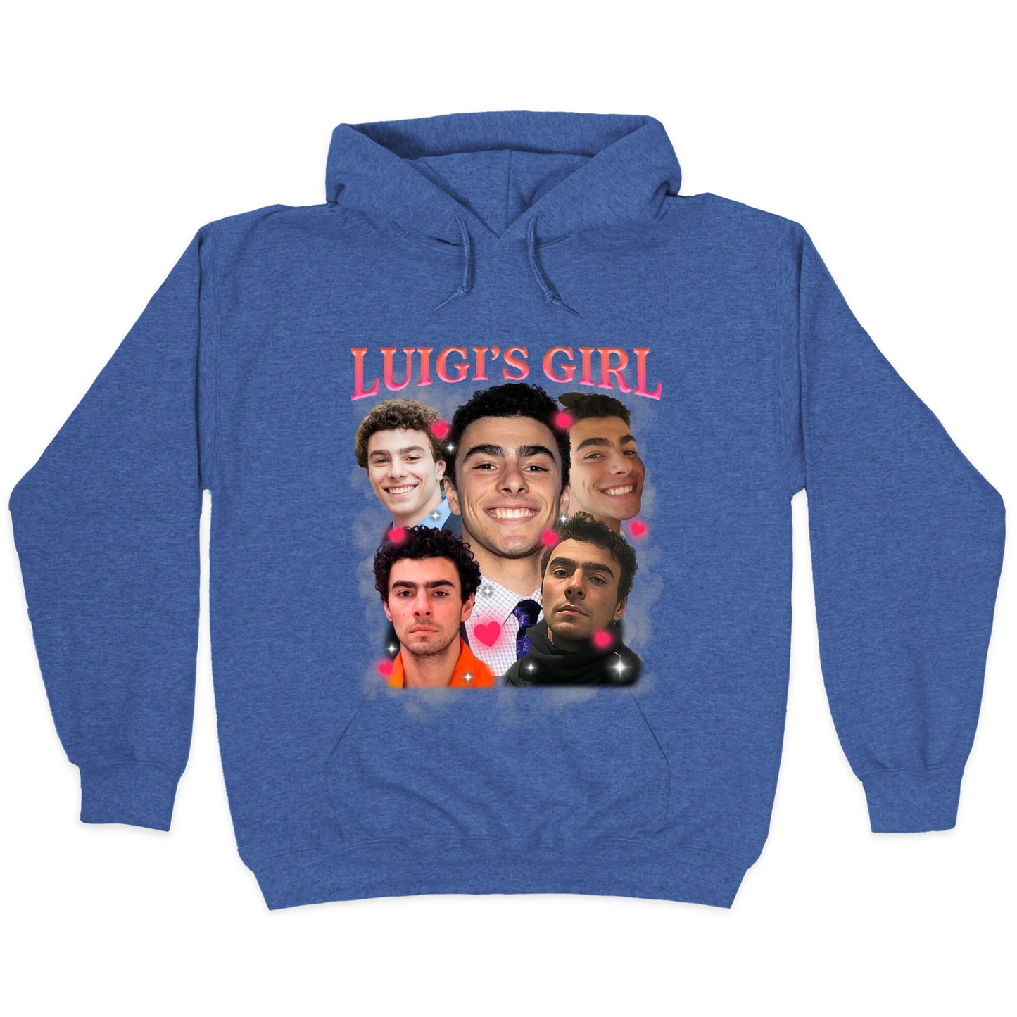 Luigis Girl Mangione Valentines Day Hoodie