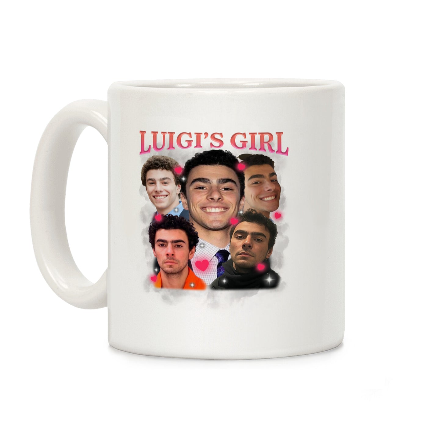 Luigis Girl Mangione Valentines Day Coffee Mug