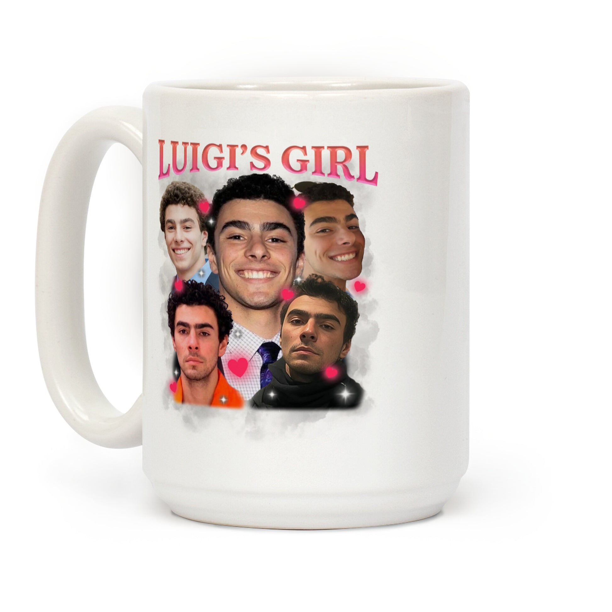 Luigis Girl Mangione Valentines Day Coffee Mug