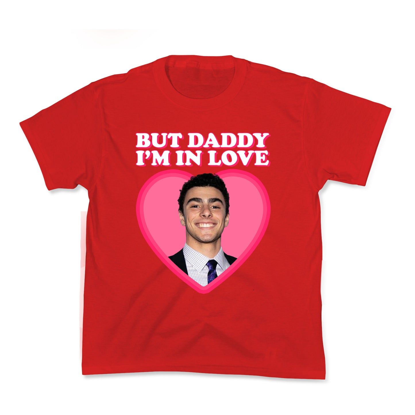 But Daddy Im In Love Luigi Mangione Valentines Day Kids Tee