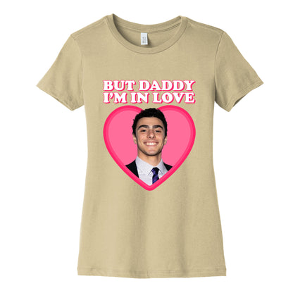 But Daddy Im In Love Luigi Mangione Valentines Day Womens Cotton Tee
