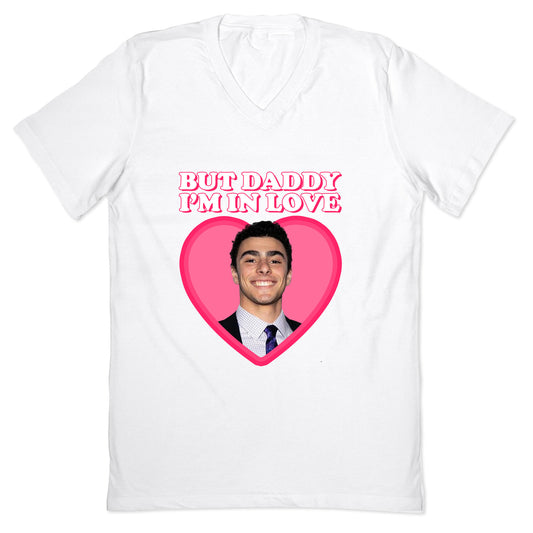 But Daddy Im In Love Luigi Mangione Valentines Day V-Neck