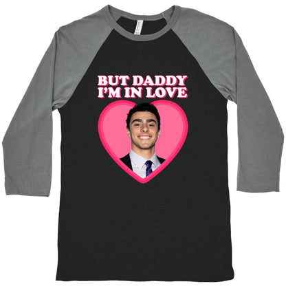 But Daddy Im In Love Luigi Mangione Valentines Day Baseball Tee