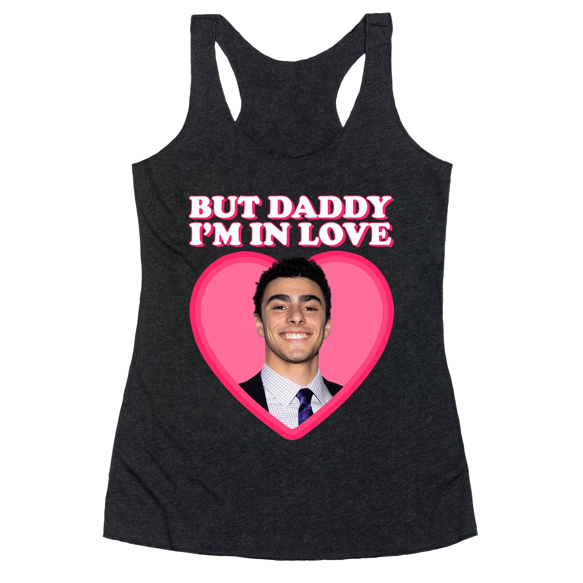 But Daddy Im In Love Luigi Mangione Valentines Day Racerback Tank
