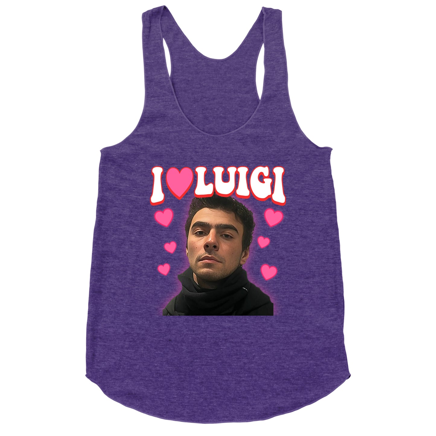 I Love Luigi Mangione Racerback Tank