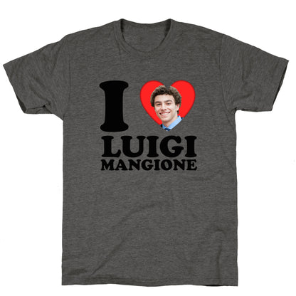 I Heart Luigi Mangione Unisex Triblend Tee