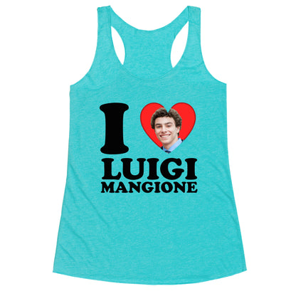 I Heart Luigi Mangione Racerback Tank