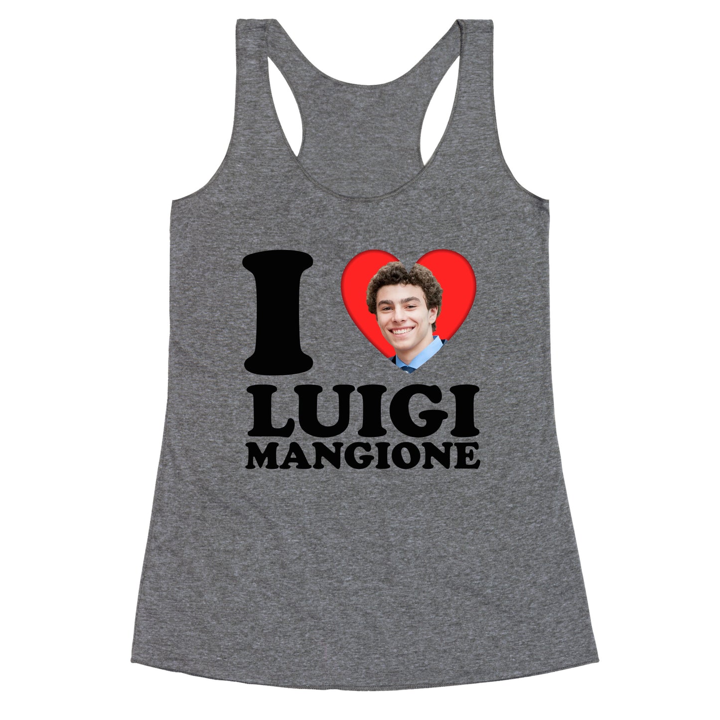 I Heart Luigi Mangione Racerback Tank