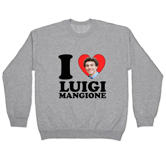 I Heart Luigi Mangione Crewneck Sweatshirt