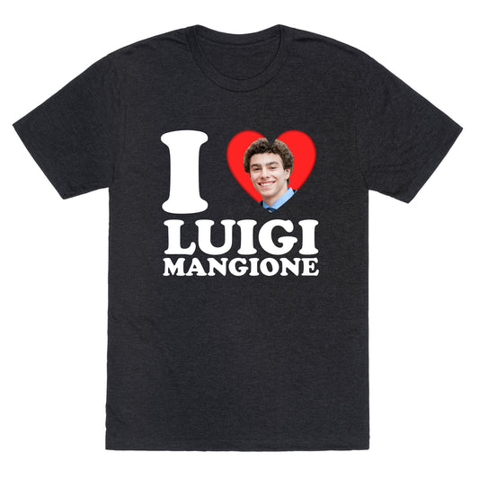 I Heart Luigi Mangione Unisex Triblend Tee