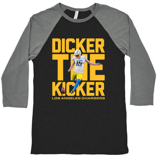 Dicker the Kicker Baseball Tee