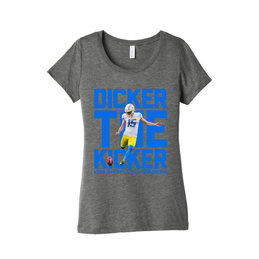 Dicker the Kicker Womens Triblend Tee