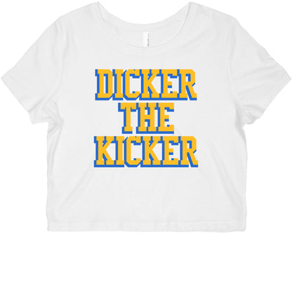 Cameron Dicker the Kicker Womens Slim Fit Crop Top Tee