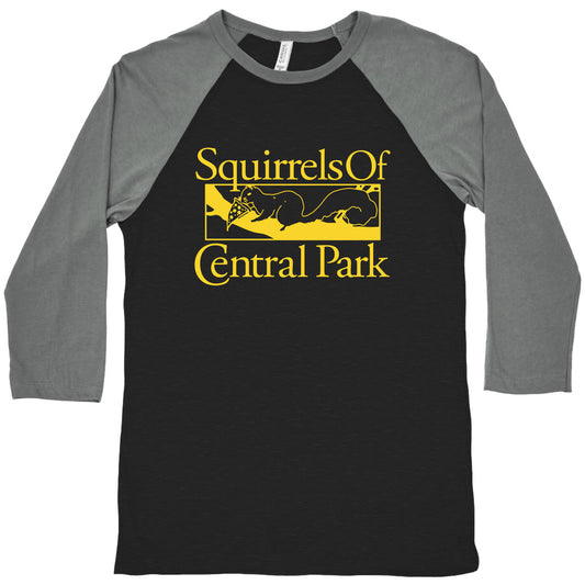 Squirrels of Central Park Baseball Tee