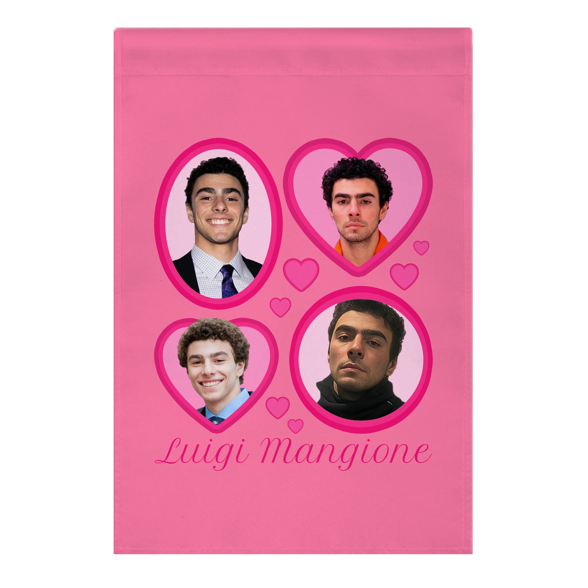 Luigi Mangione Sweethearts Valentines Day Garden Flag