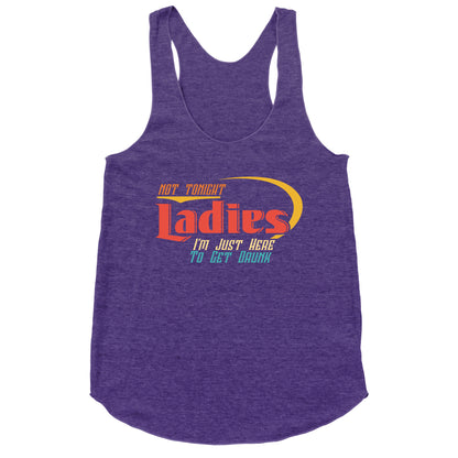 Not Tonight Ladies Racerback Tank