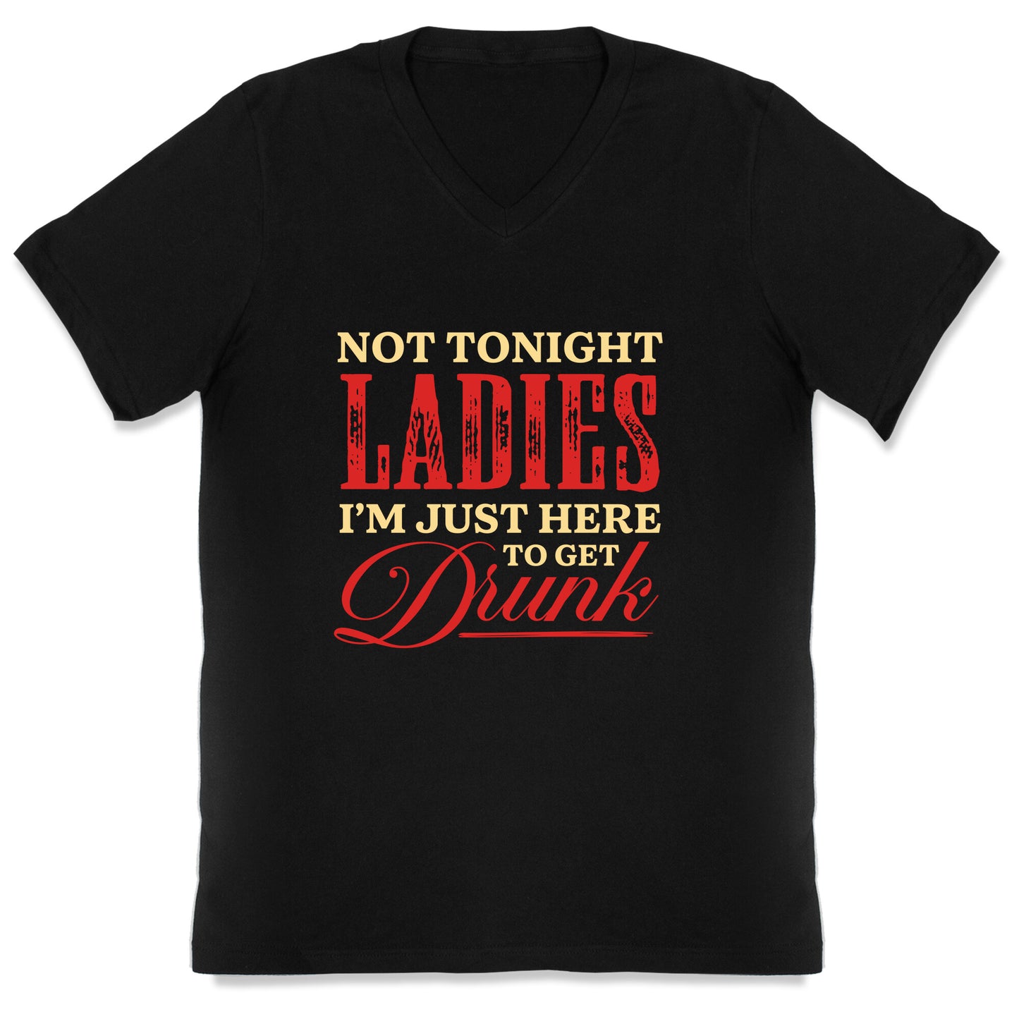 Not Tonight Ladies Im Just Here to Get Drunk V-Neck