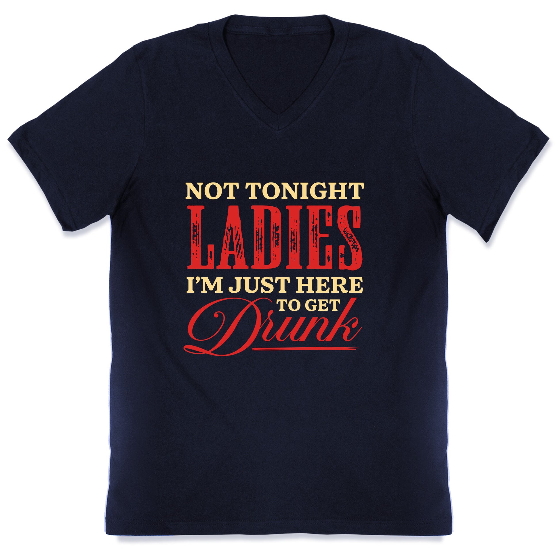 Not Tonight Ladies Im Just Here to Get Drunk V-Neck
