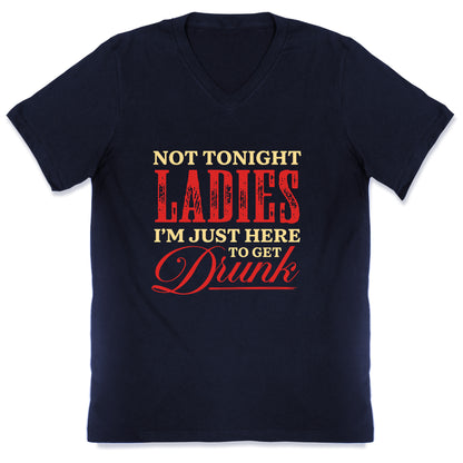 Not Tonight Ladies Im Just Here to Get Drunk V-Neck