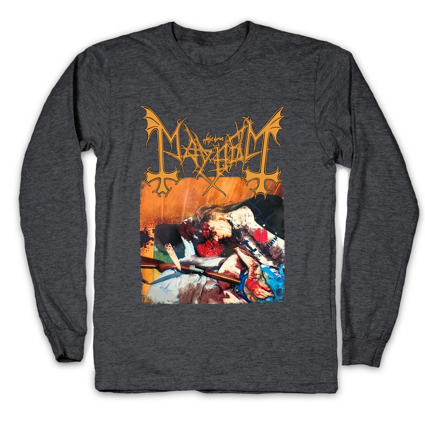 Mayhem Band Album Cover Longsleeve Tee