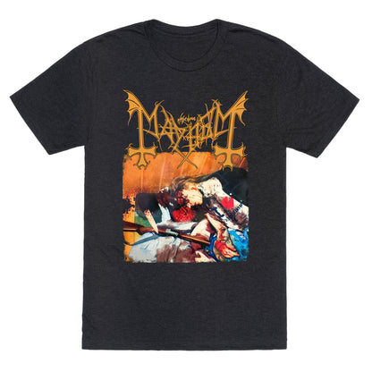 Mayhem Band Album Cover Unisex Triblend Tee