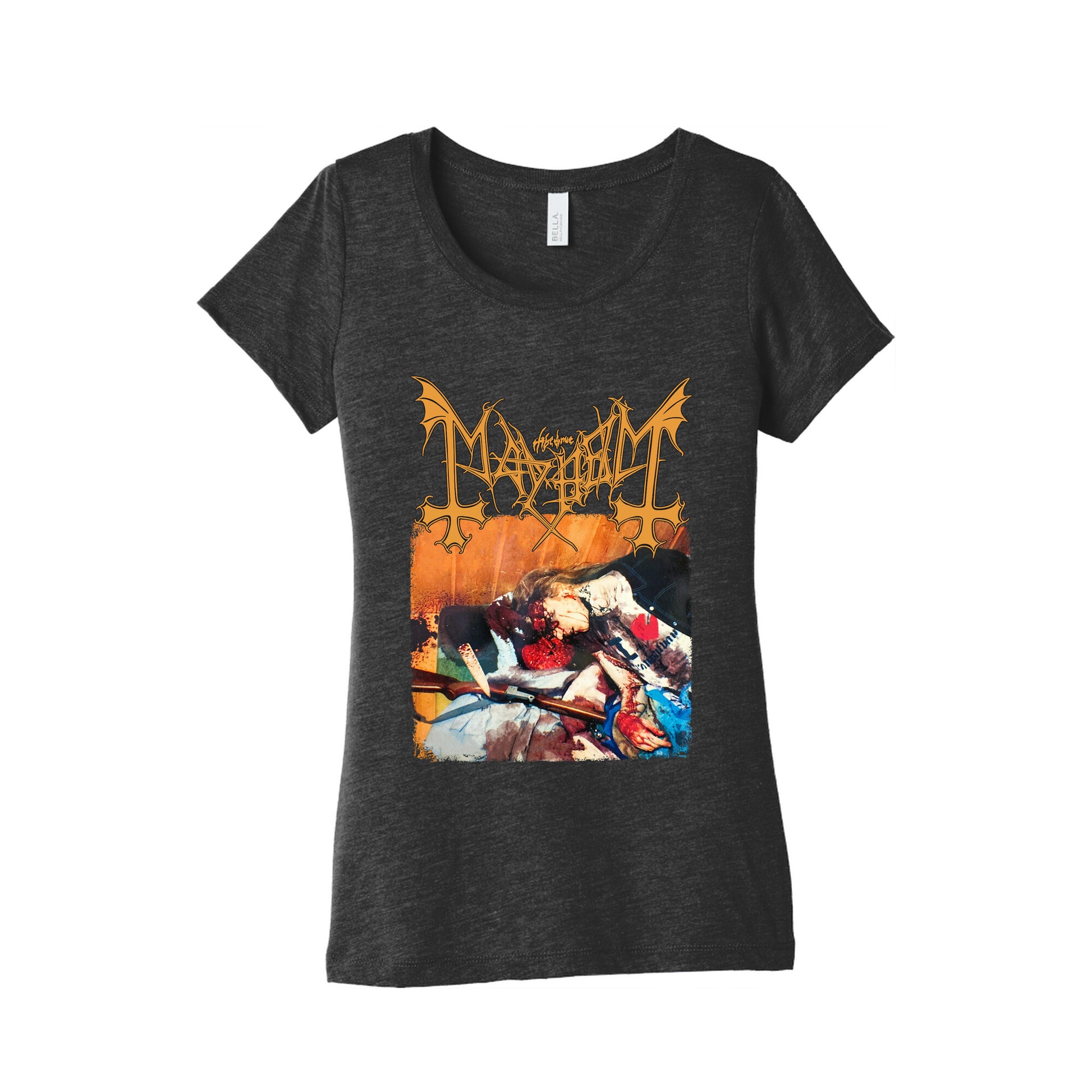 Mayhem Band Album Cover Womens Triblend Tee