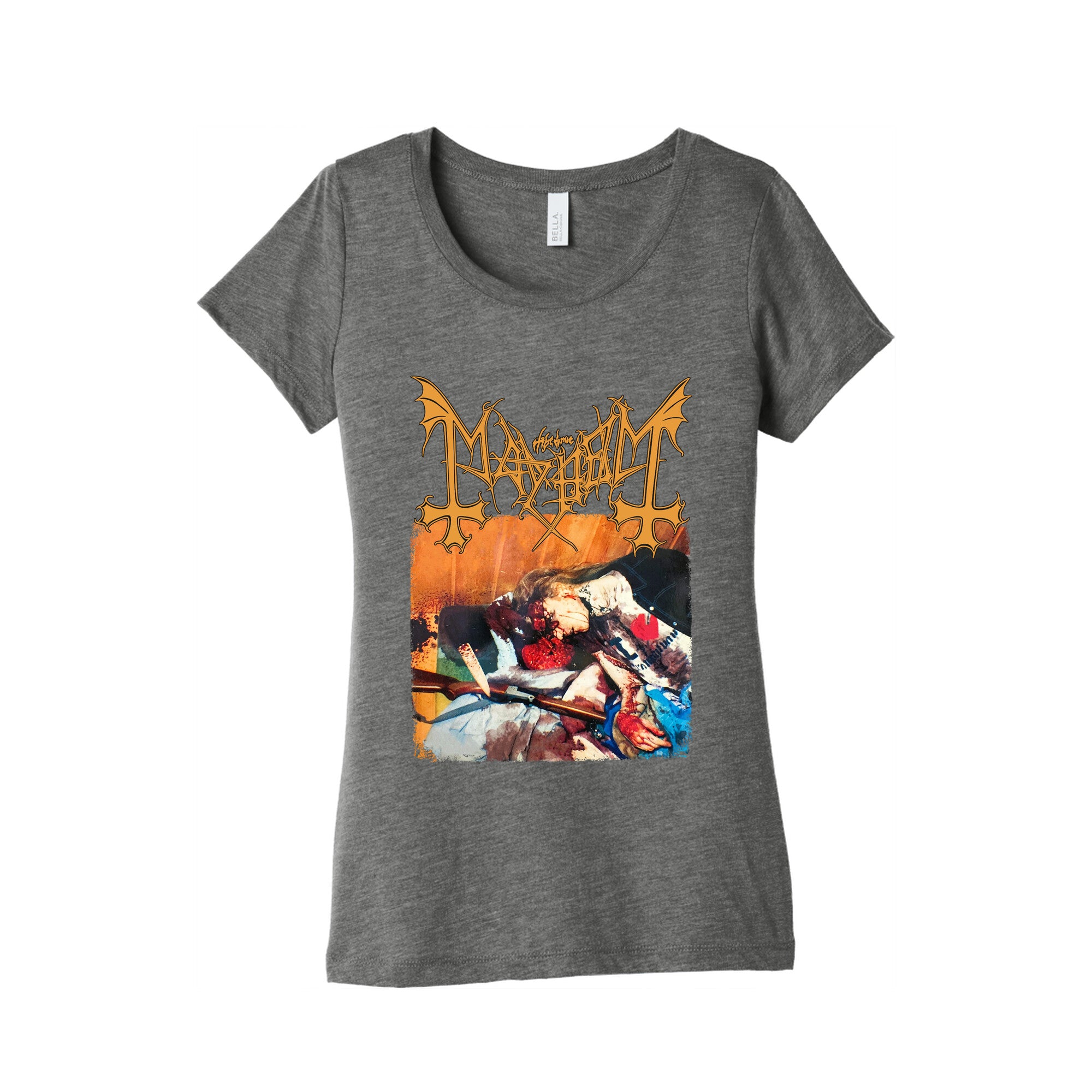 Mayhem Band Album Cover Womens Triblend Tee