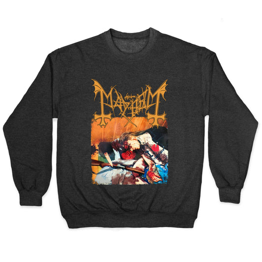 Mayhem Band Album Cover Crewneck Sweatshirt