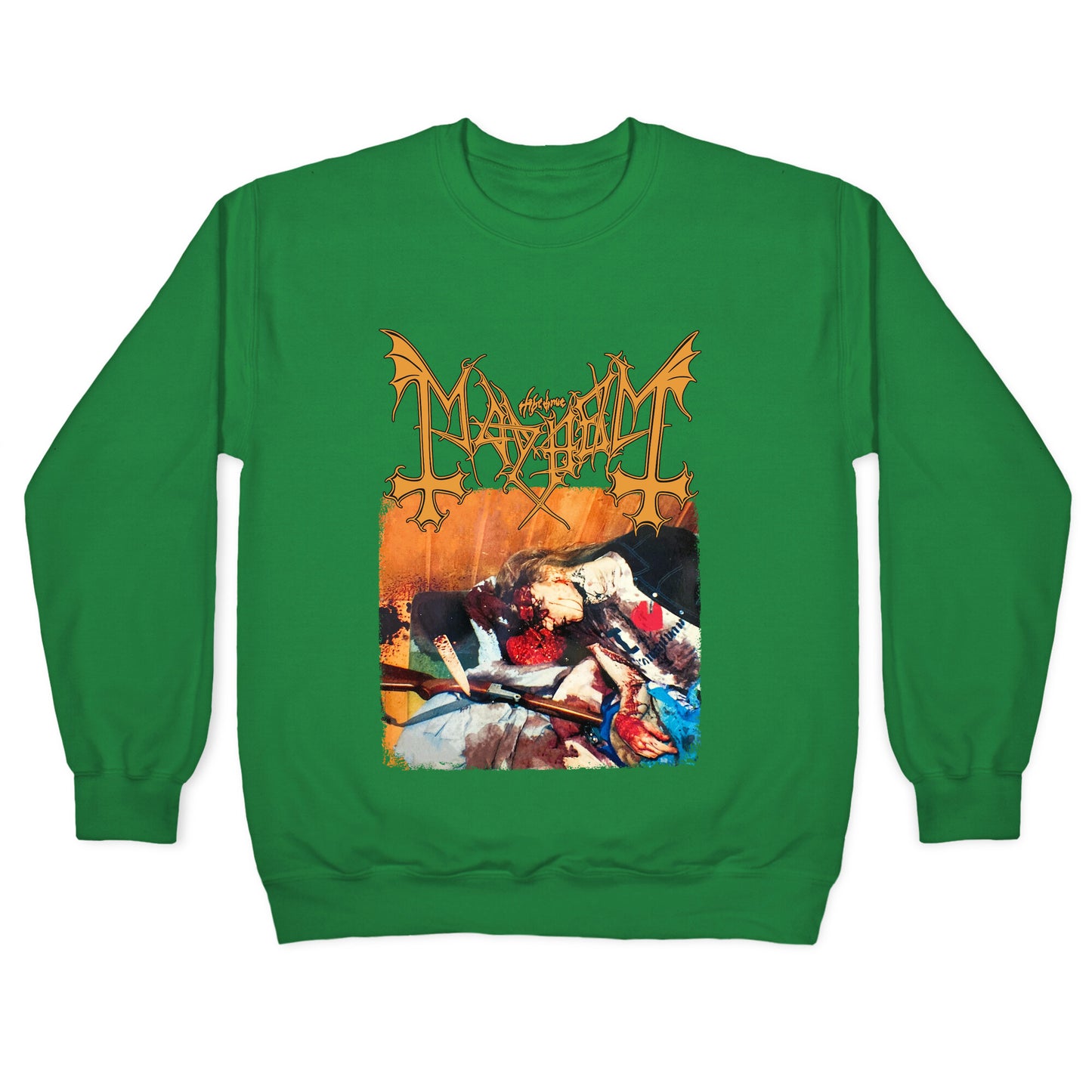 Mayhem Band Album Cover Crewneck Sweatshirt