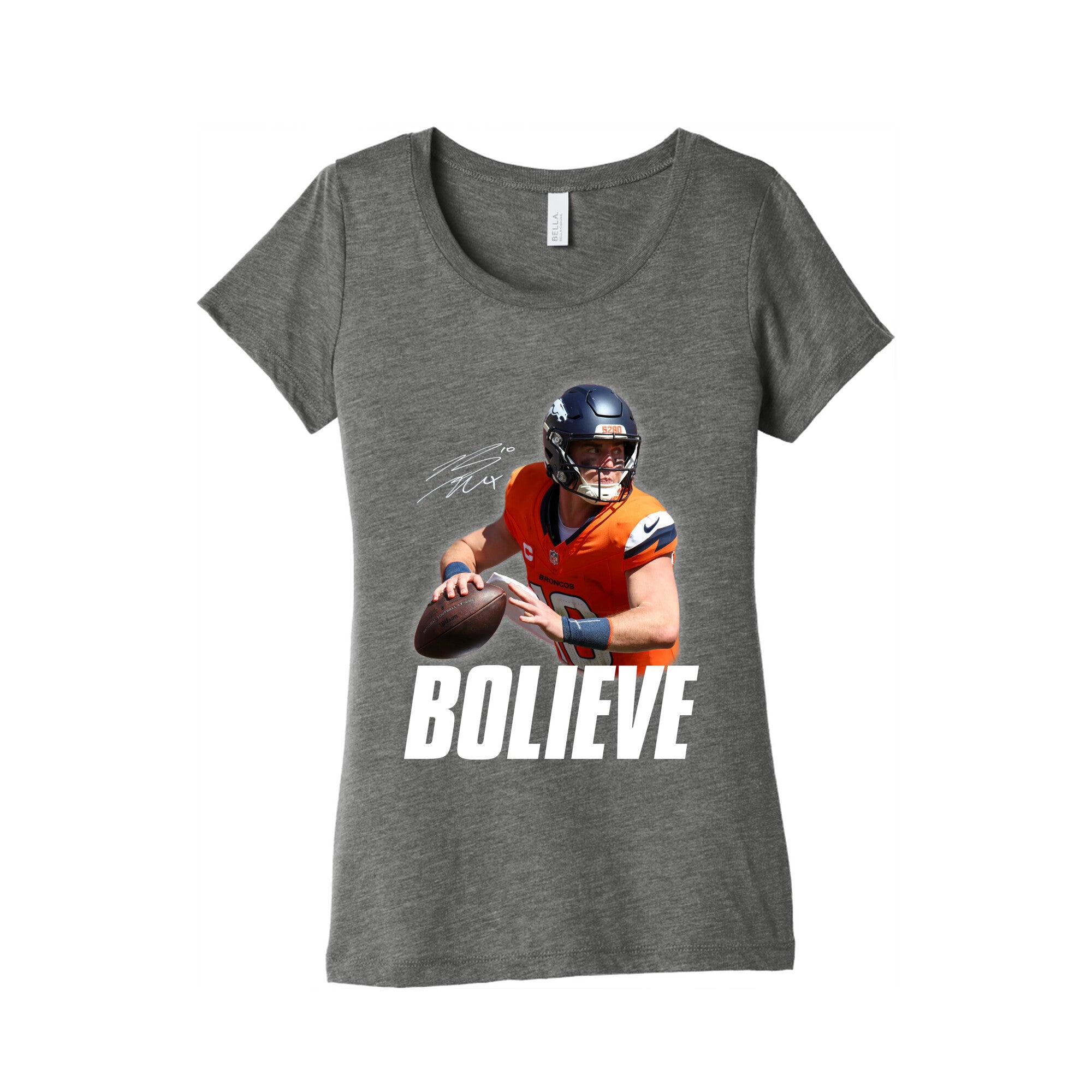 Bolieve Bo Nix Womens Triblend Tee