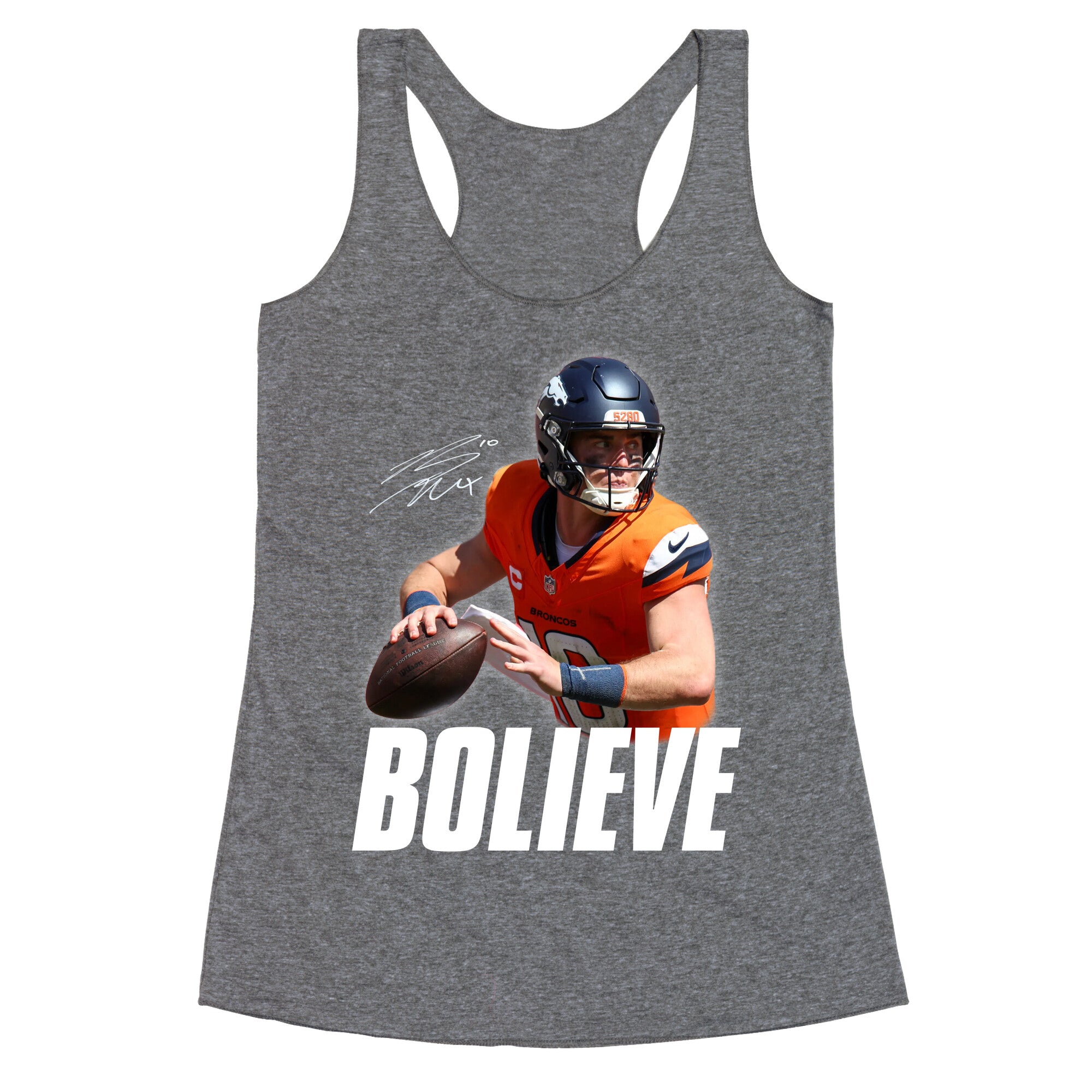 Bolieve Bo Nix Racerback Tank