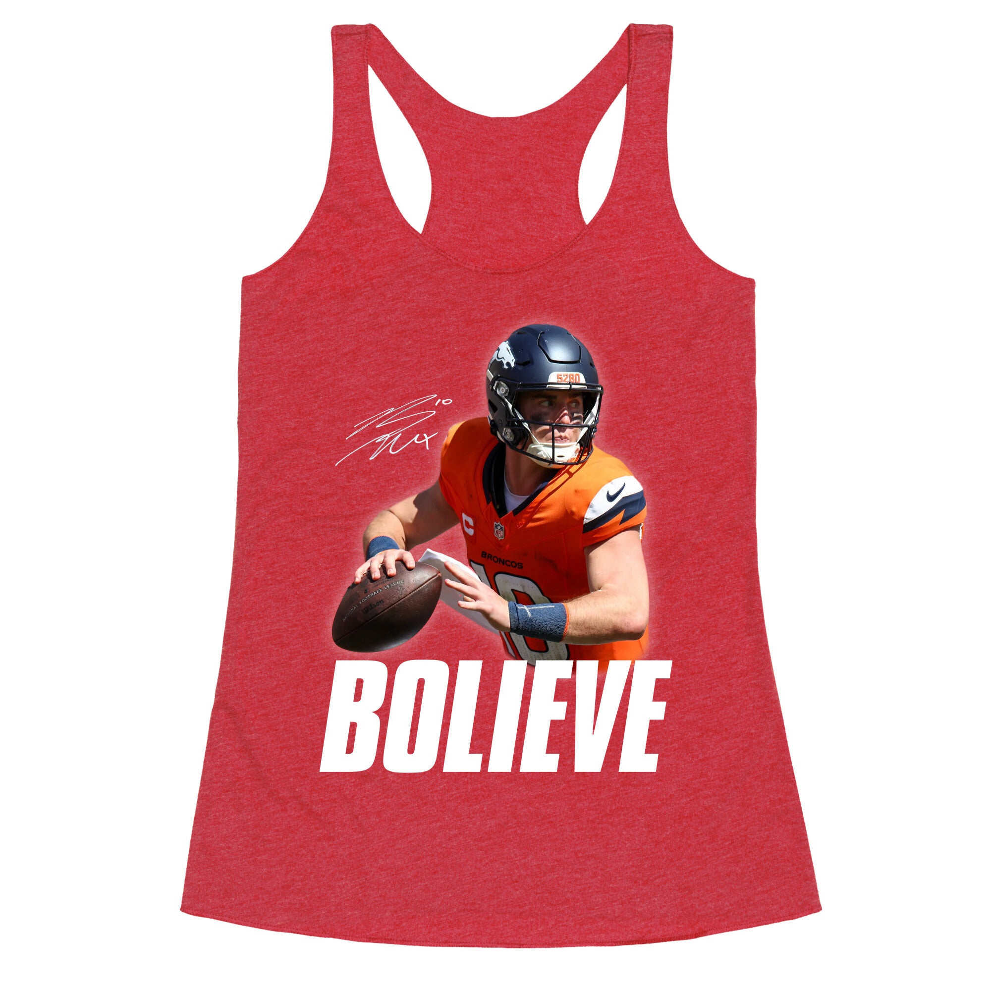 Bolieve Bo Nix Racerback Tank