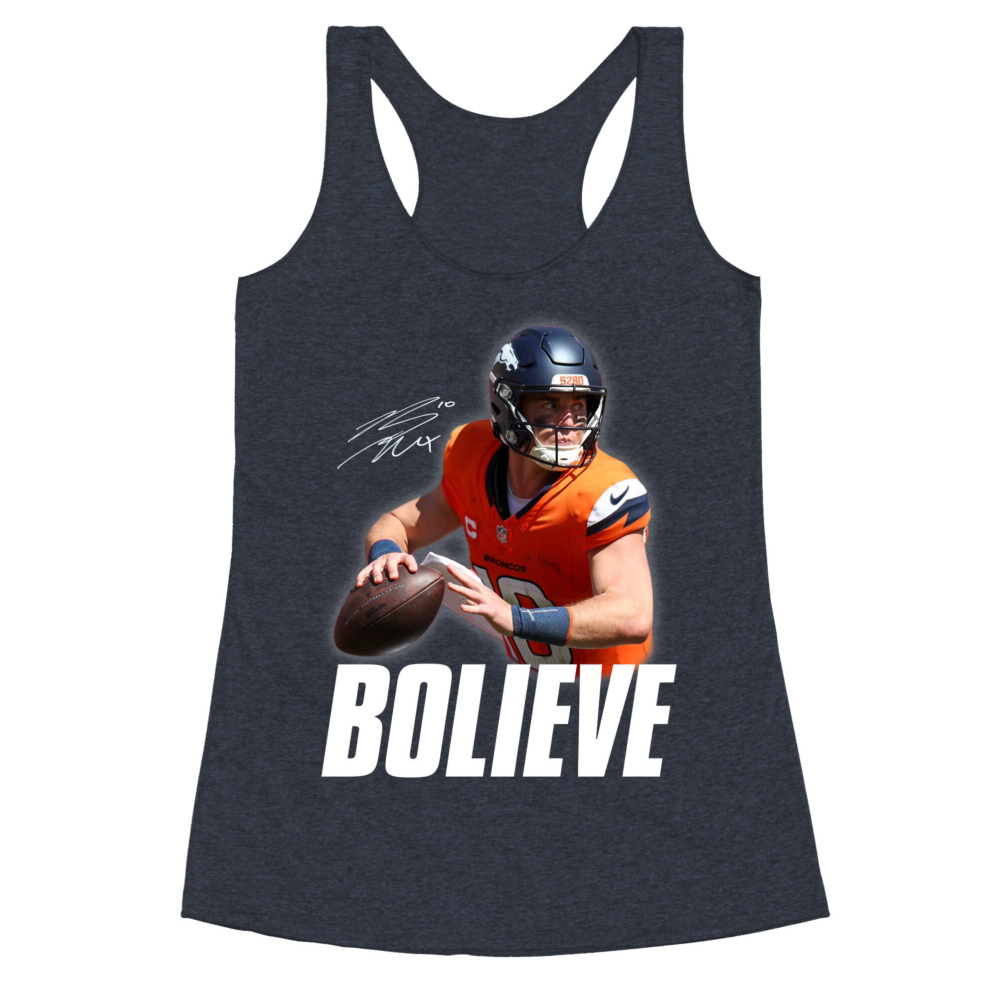 Bolieve Bo Nix Racerback Tank