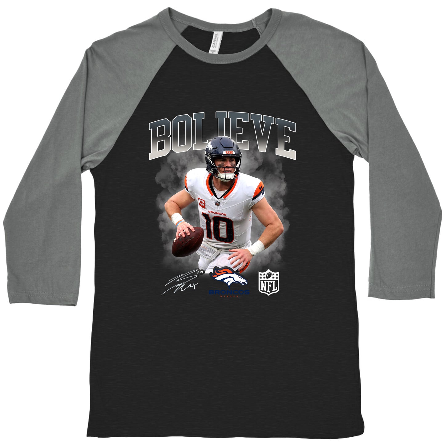 Bo Nix Bolieve Baseball Tee