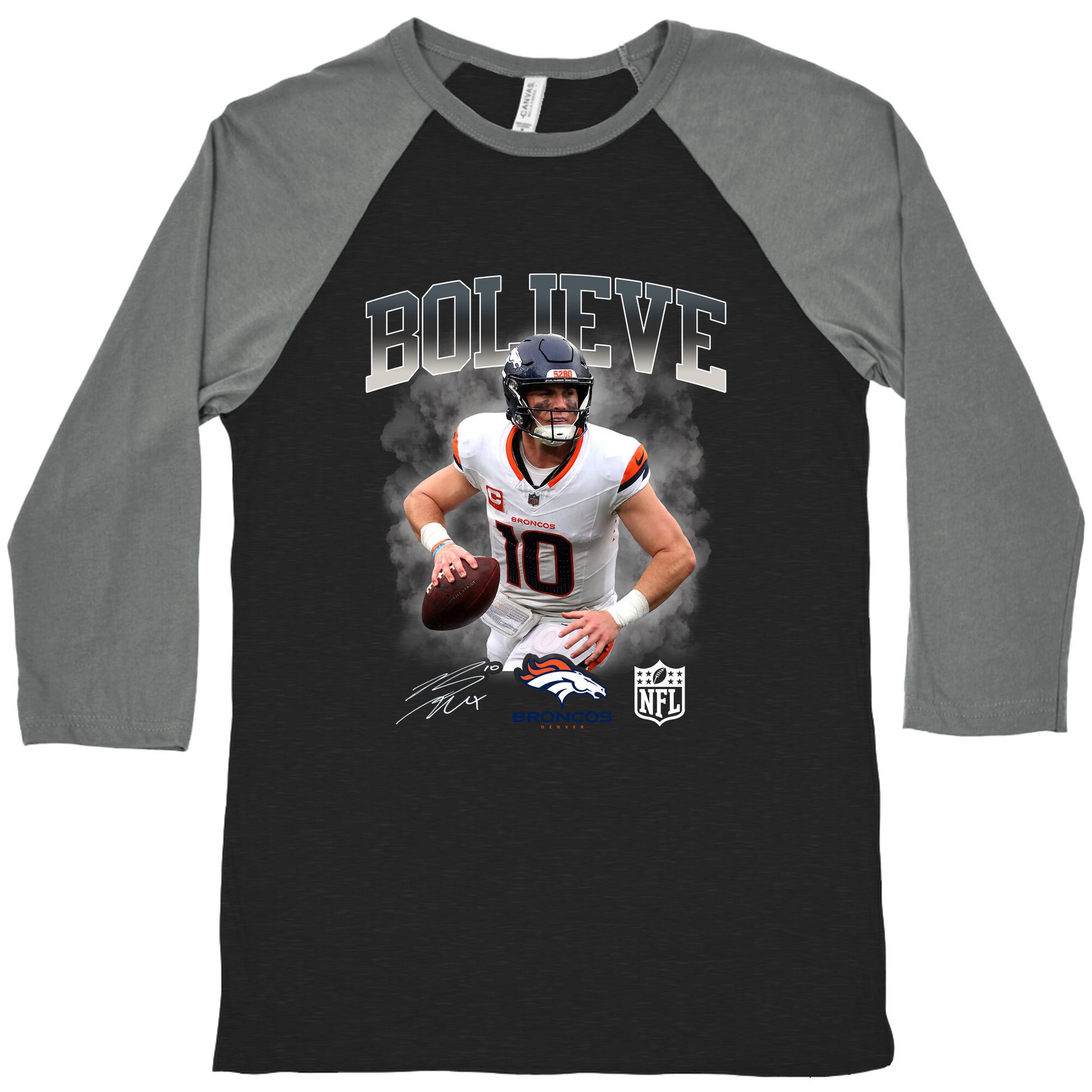 Bo Nix Bolieve Baseball Tee