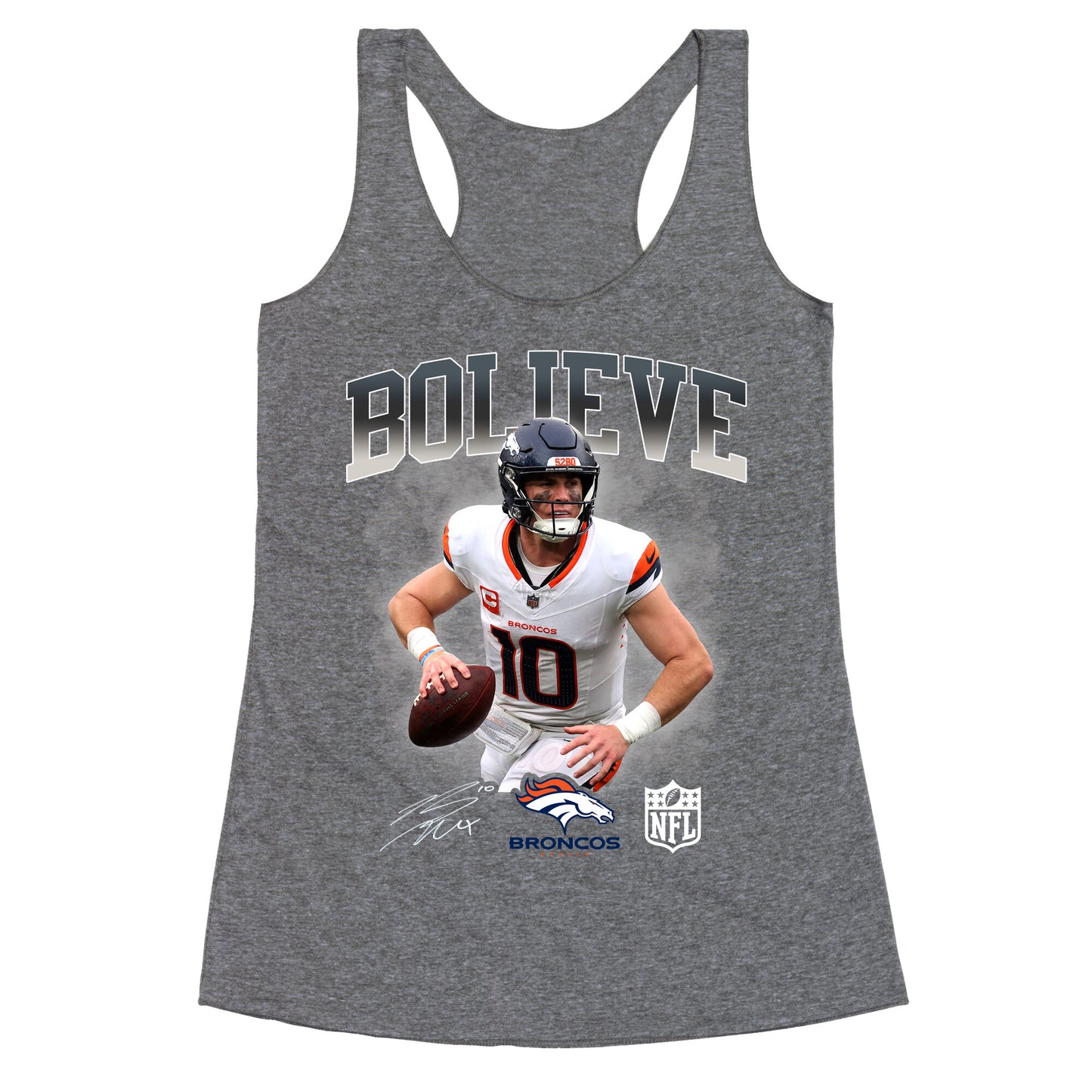 Bo Nix Bolieve Racerback Tank