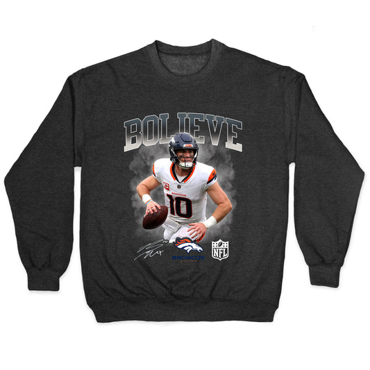 Bo Nix Bolieve Crewneck Sweatshirt