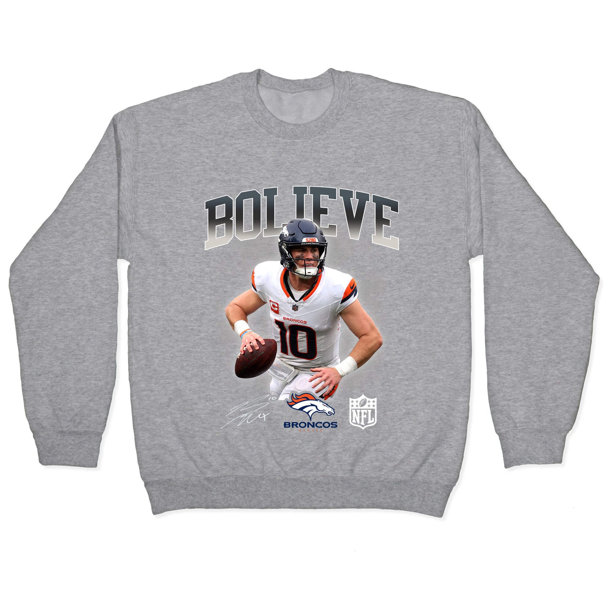 Bo Nix Bolieve Crewneck Sweatshirt
